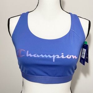 NWT Champion Sports Bra, Deep Forte Blue